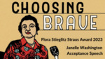 Janelle Washington Flora Stieglitz Straus Award 2023 Acceptance Speech