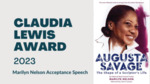 Marilyn Nelson Claudia Lewis Award 2023 Acceptance Speech