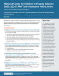 National Center for Children in Poverty Releases 2025/2026 TANF Cash Assistance Policy Series