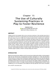 The Use of Culturally Sustaining Practices in Play to Foster Resilience by Genevieve Lowry