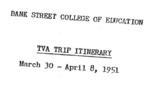 Itinerary from 1951 Long Trip