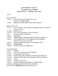 Long Trip 2016 Scotland Itinerary by Bank Street Division of Continuing Education